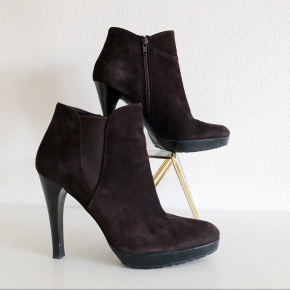Stuart Weitzman Suede ankle booties - Picture 1 of 6